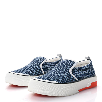 Hermes Denim H En Bais Mens Gliss Sneakers 42.5 Bleu Clair 4 of 9