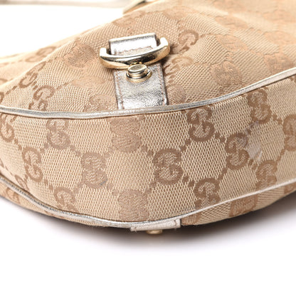 Gucci Monogram Medium Abbey D Ring Hobo Gold 9 of 13