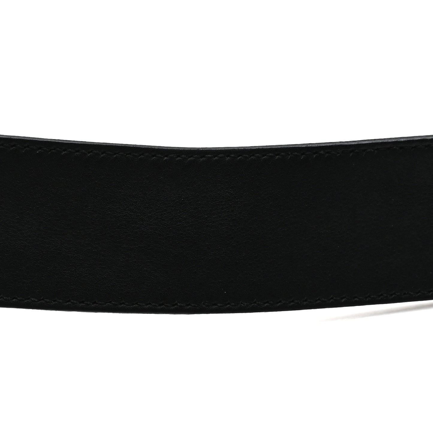 Textured Dollar Calfskin Nickel Double G 40mm Belt 75 30 Black