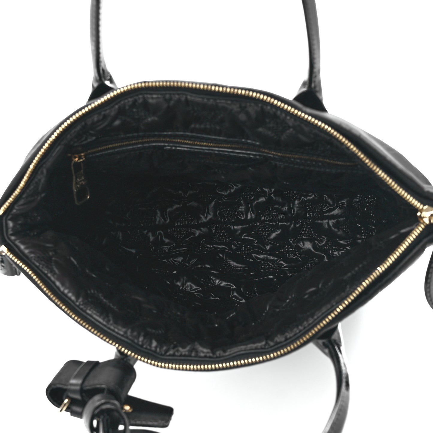 Monogram Nylon Desire Lockit Vertical MM Black