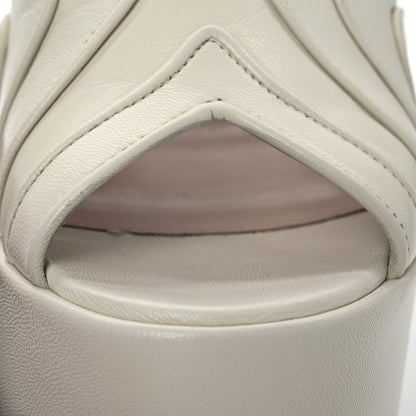 Gucci Malaga Kid Keyla Platform 60/155mm Slingback Sandals 35.5 Mystic White 28 of 36