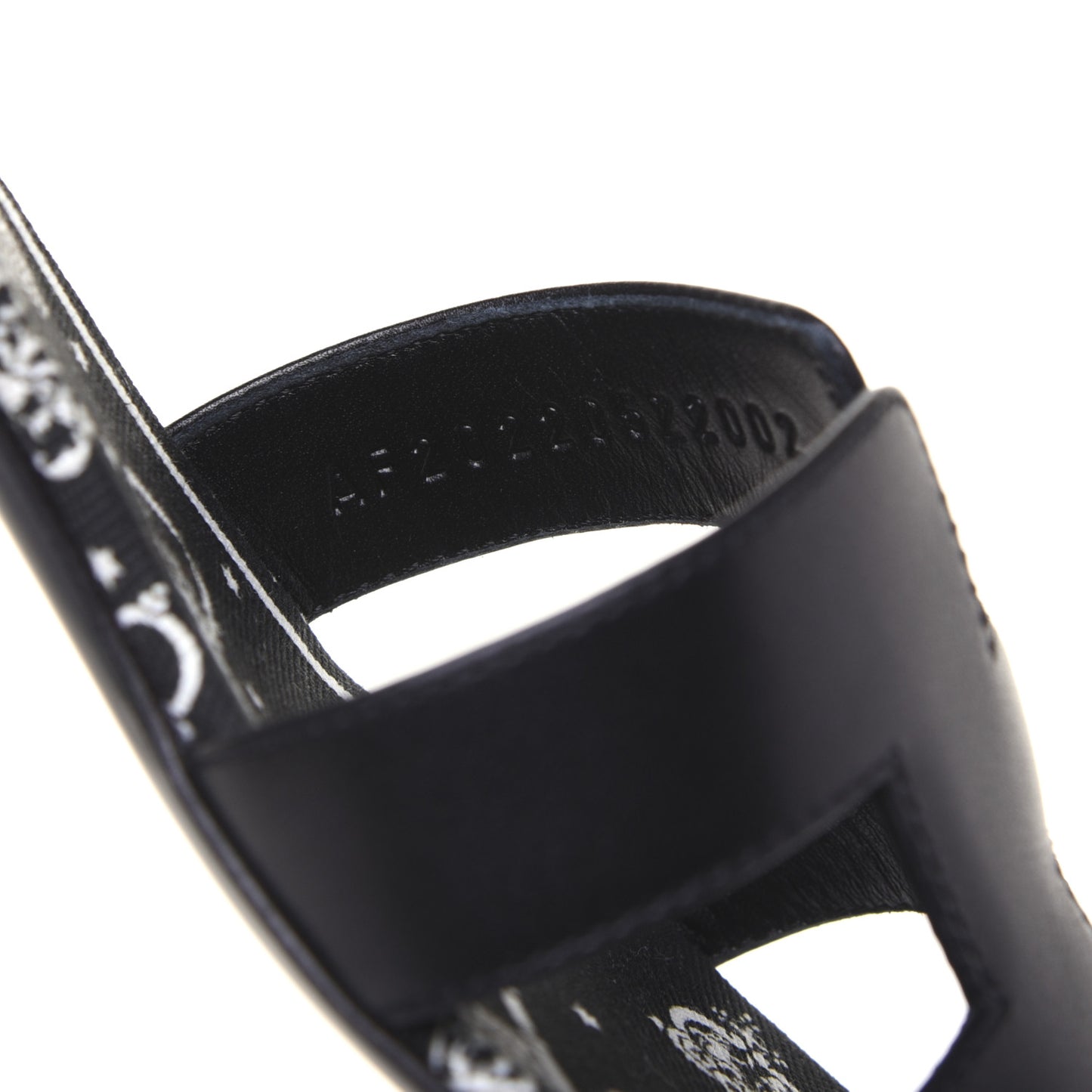 Calfskin Oasis Sandals 36.5 Black