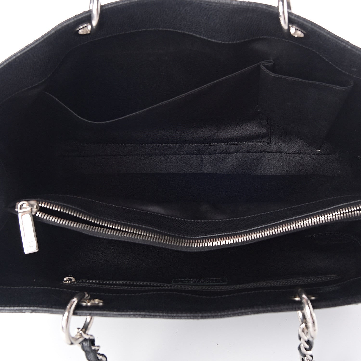 Chanel Caviar Quilted XL Grand Shopping Tote GST Black 4 of 10