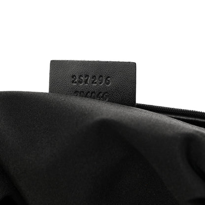 Gucci Canvas Signature Hobo Shoulder Bag Black 7 of 10