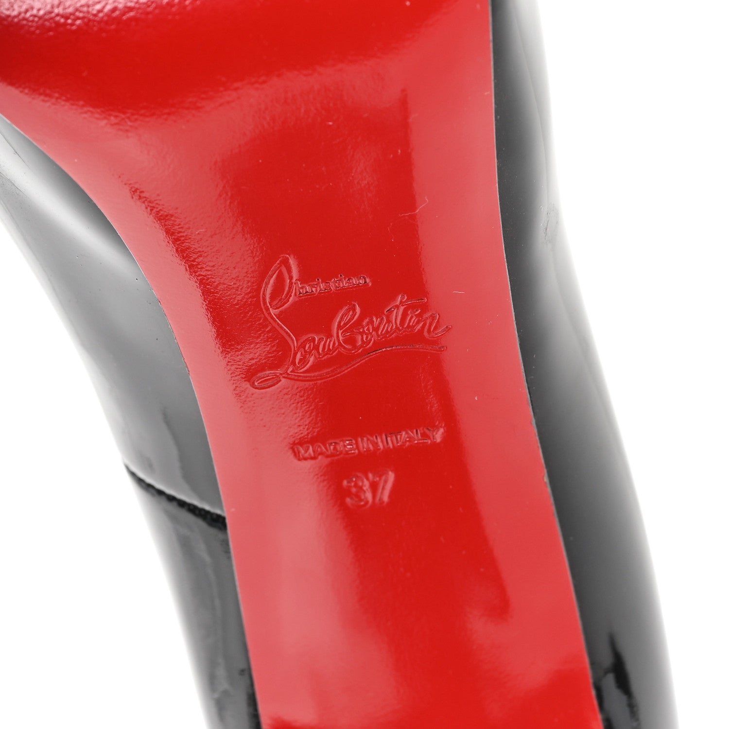 Christian Louboutin Patent New Very Prive 120 Pumps 37 Black 7 of 8