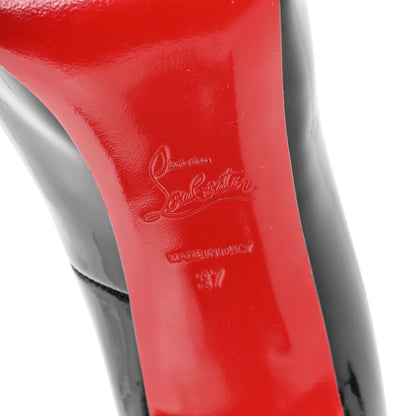 Christian Louboutin Patent New Very Prive 120 Pumps 37 Black 7 of 8
