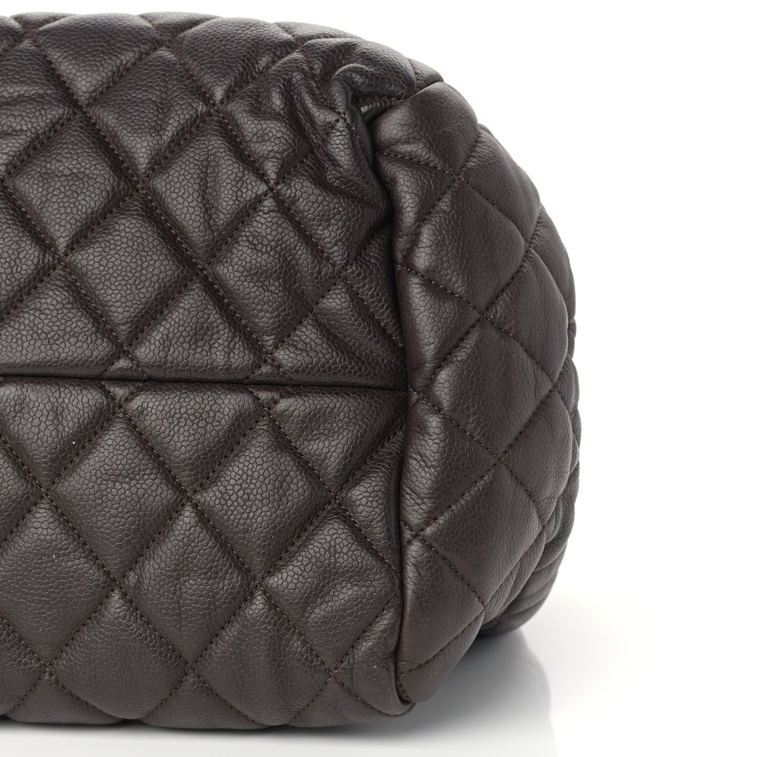 Chanel Caviar Coco Cocoon Bowler Chocolate 8 of 8