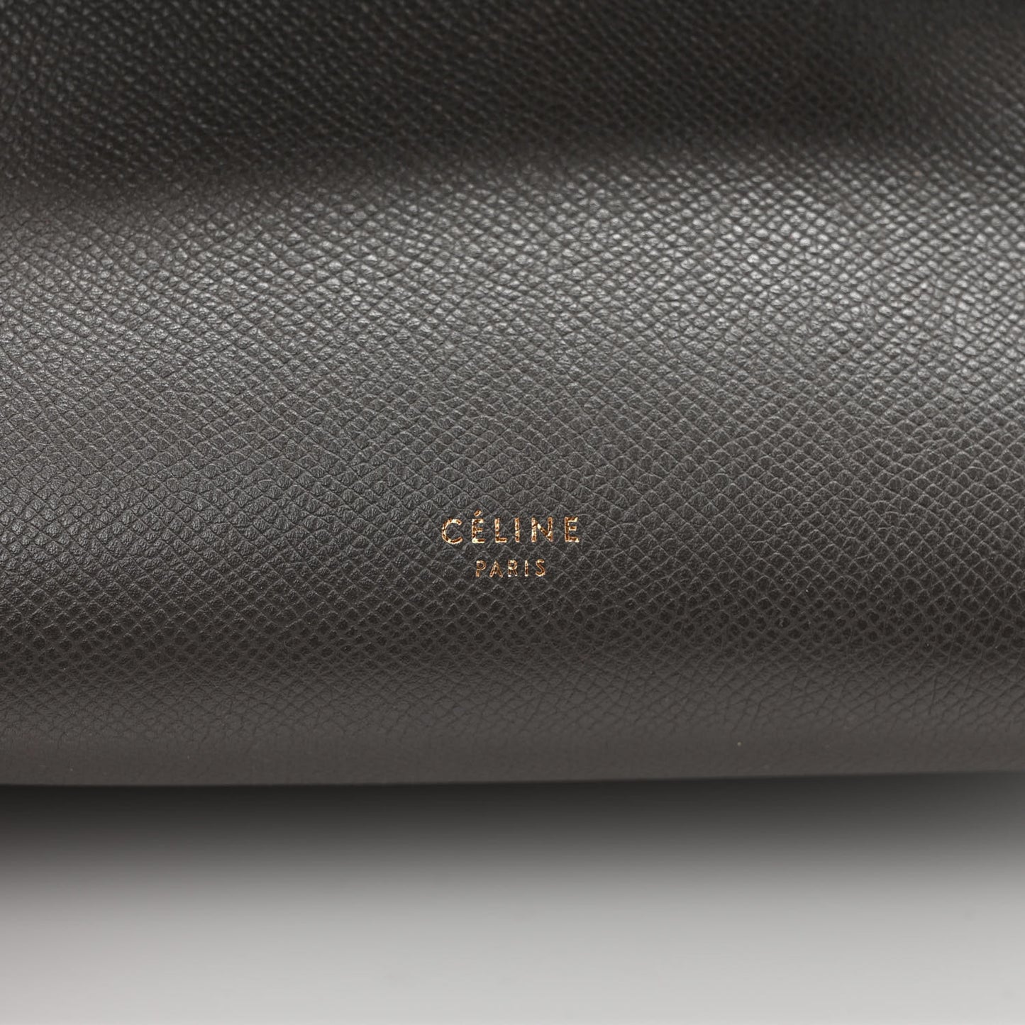 Grained Calfskin Micro Belt Bag Grey