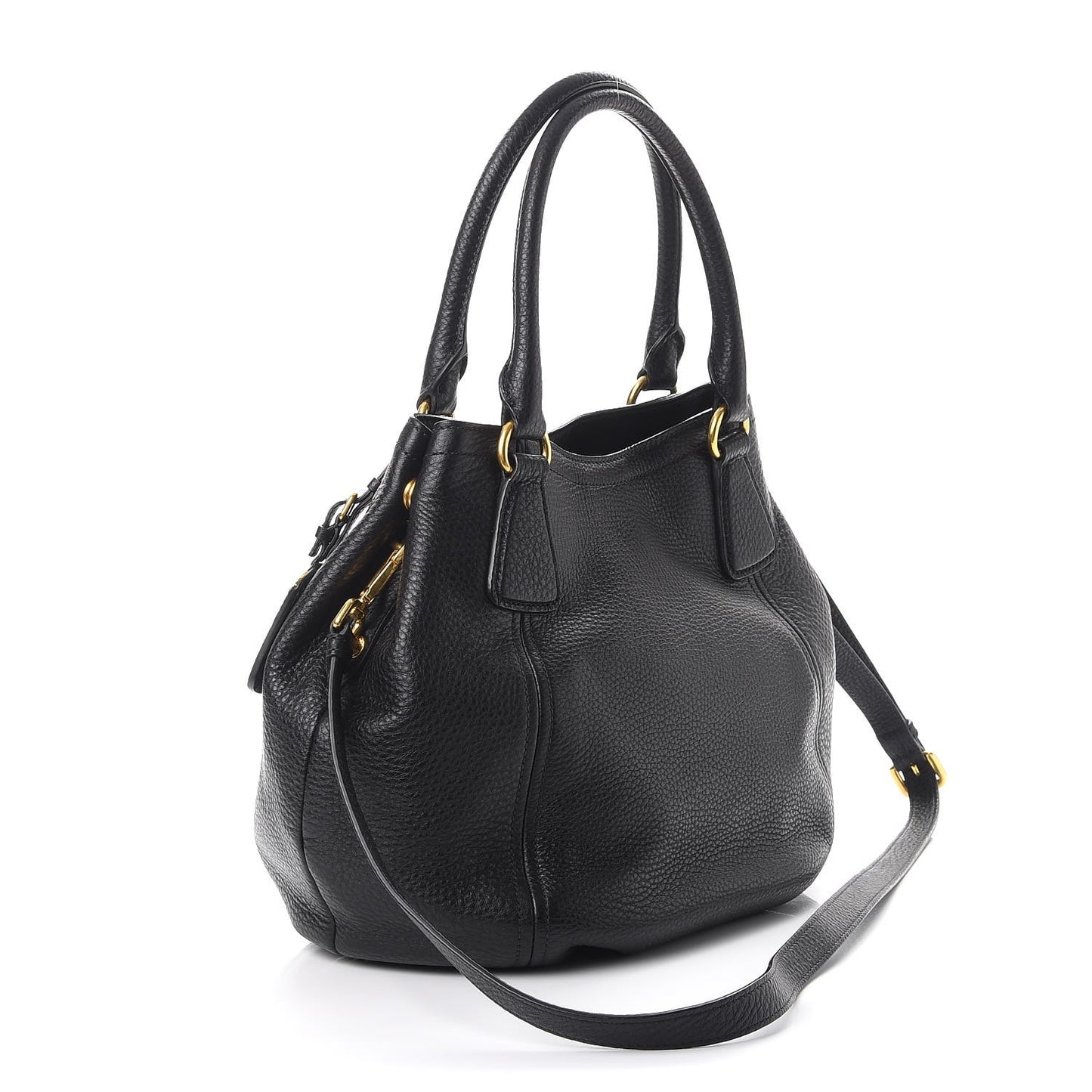 Vitello Daino Tote Nero Black