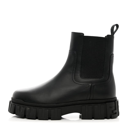 Fendi Calfskin Rubber Fendi Force Chelsea Boots 36.5 Black 1 of 11