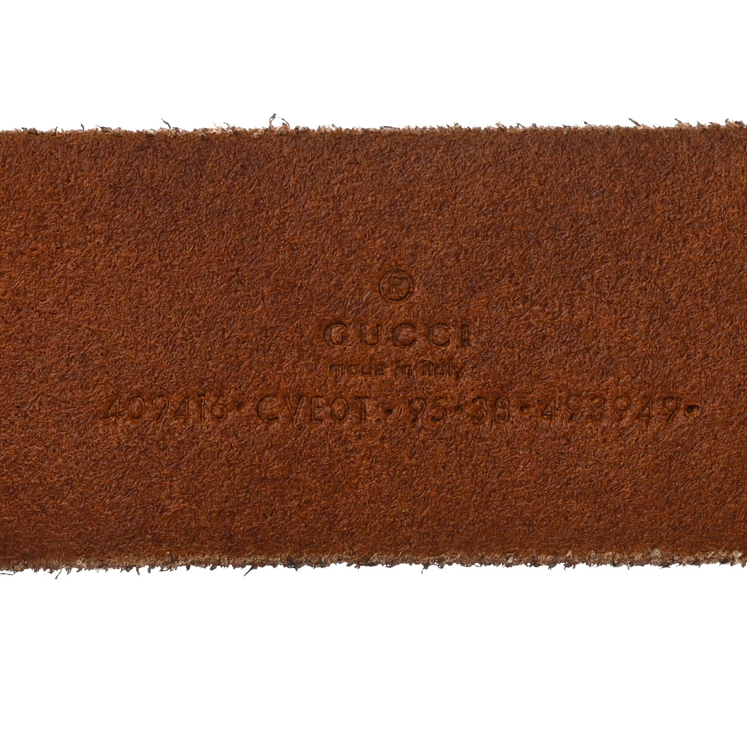 Gucci Faded Calfskin Double G 40mm Belt 95 38 Cuir 3 of 6