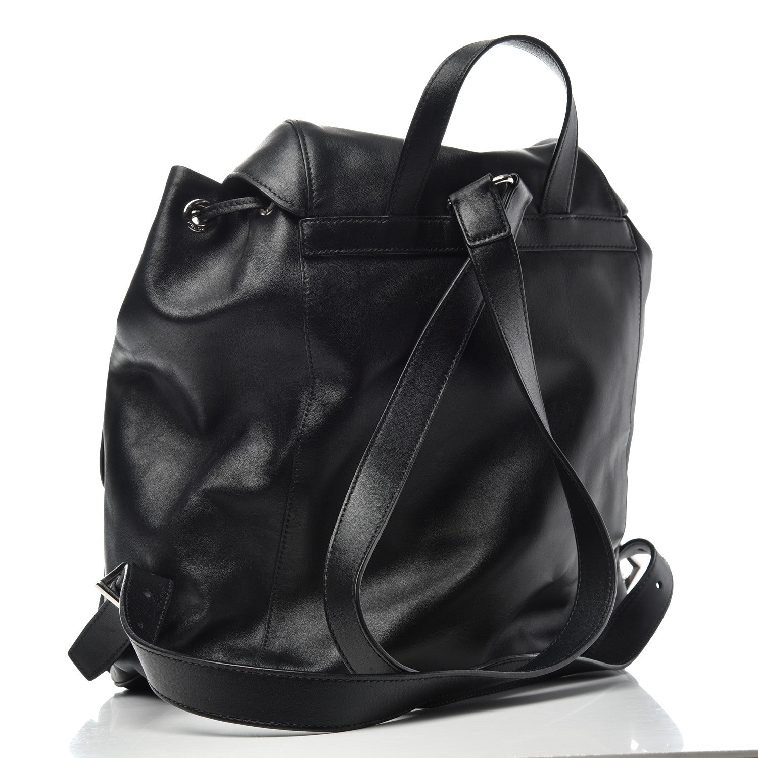 Prada Calfskin Backpack Black 3 of 9