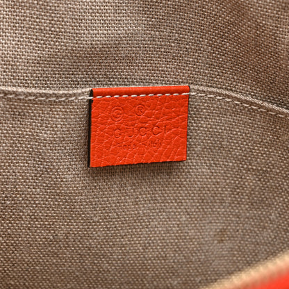 Gucci Dollar Calfskin Small GG Charm Dome Bag Orange 6 of 10