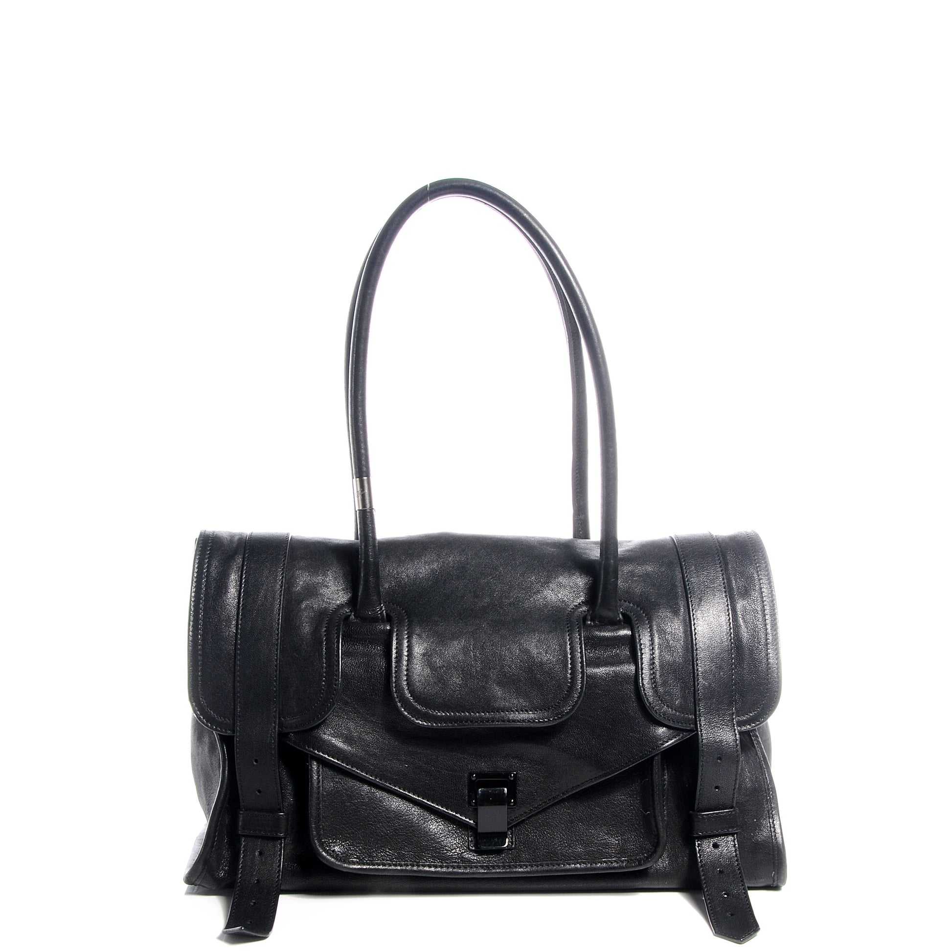Proenza Schouler Leather PS1 Small Keep All Black 1 of 10