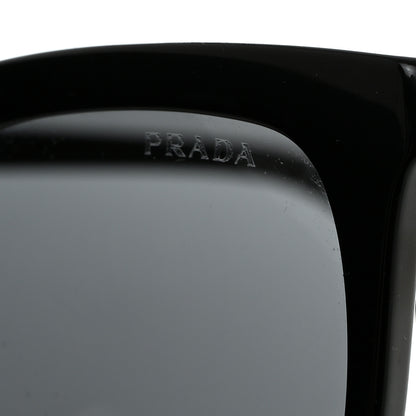 Prada Acetate Polarized Pillow Cat Eye Sunglasses SPR 03X Black 7 of 8