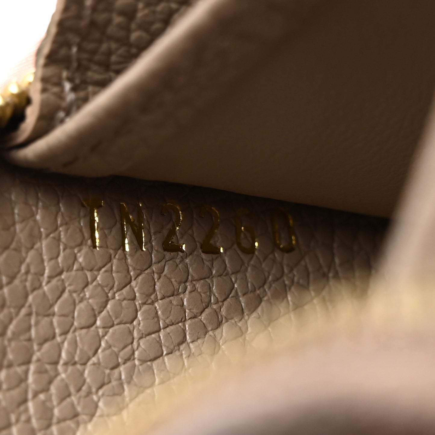 Empreinte Monogram Giant Zippy Coin Purse Tourterelle Creme