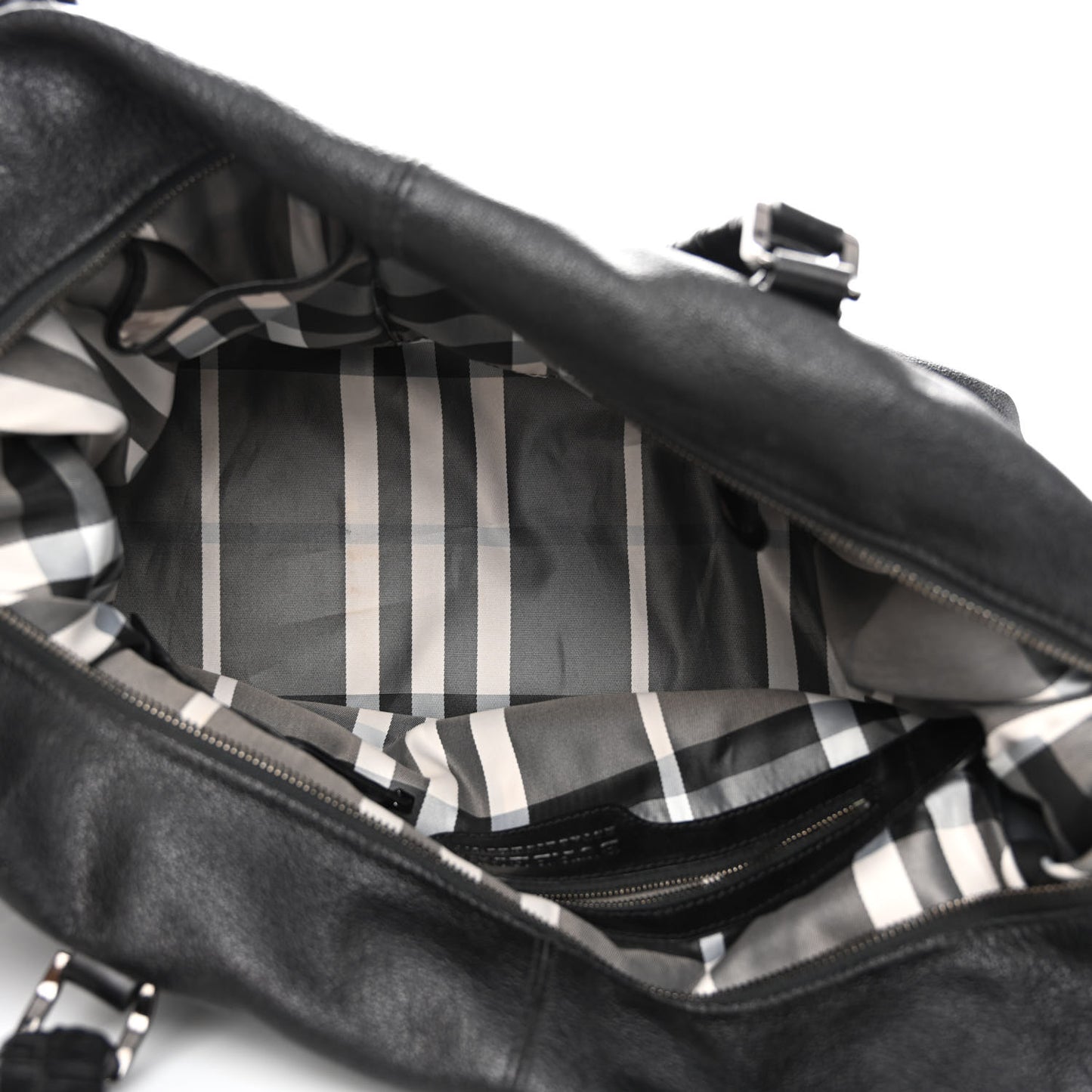 Calfskin Drawstring Tote Black