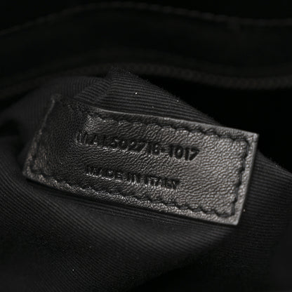 Saint Laurent Calfskin Y Quilted Monogram Large Loulou Shopper Black 8 of 11