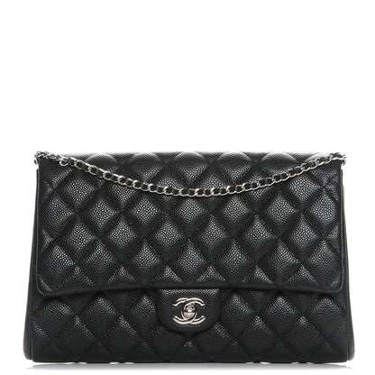 Chanel Caviar Quilted Clutch With Chain Flap Black 1 of 9