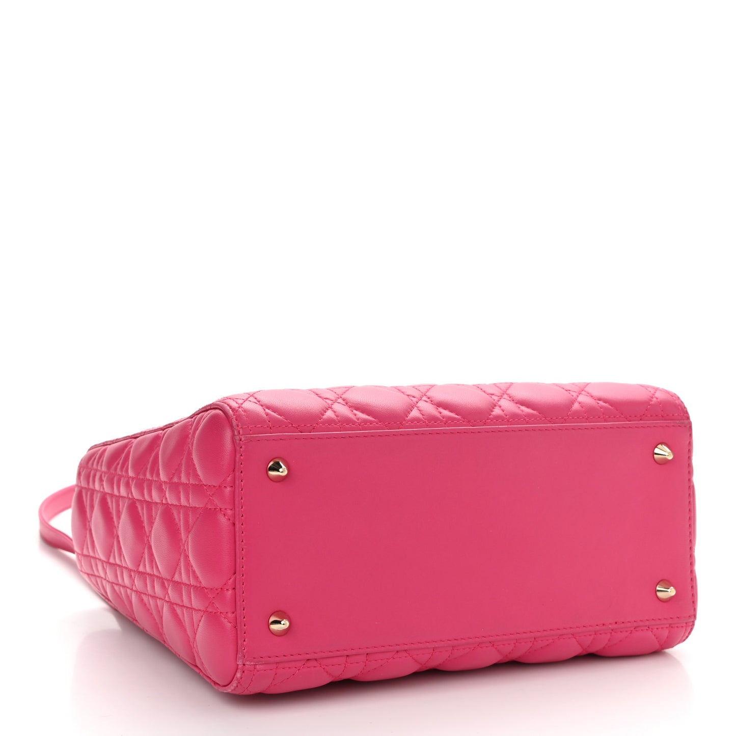 Lambskin Cannage Medium Lady Dior Pink