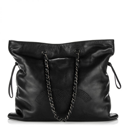 Chanel Lambskin CC Studded Bonbons Tote Black 1 of 7