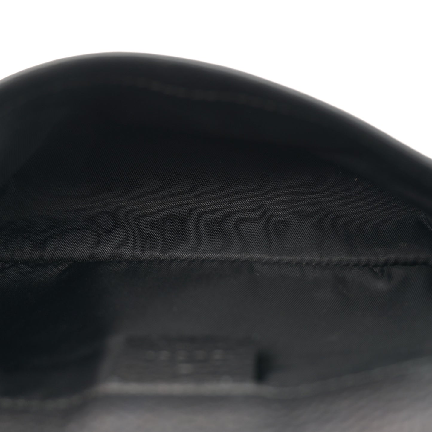 Pebbled Calfskin Soho Flap Belt Bag Black