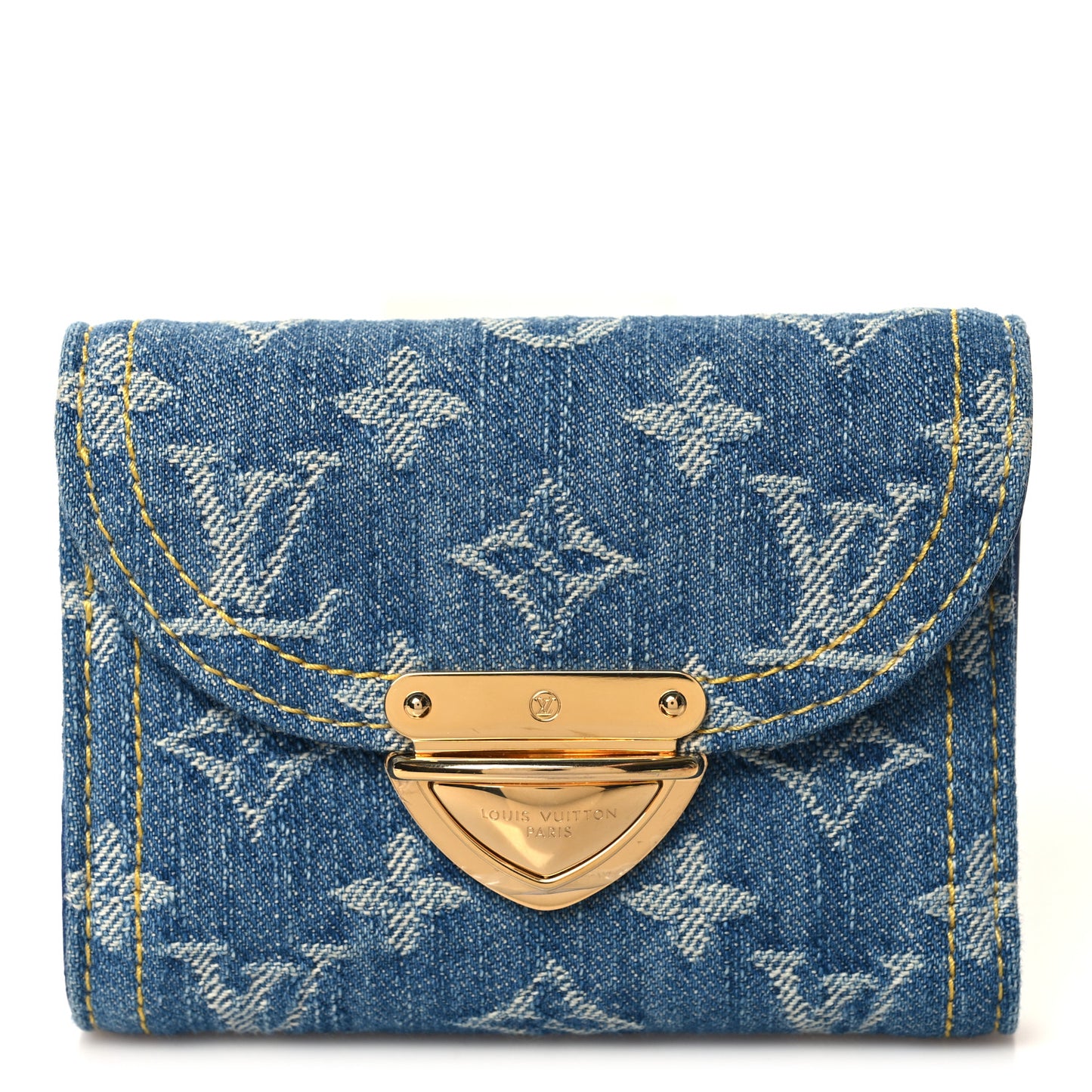 Denim Amelia Compact Wallet Blue