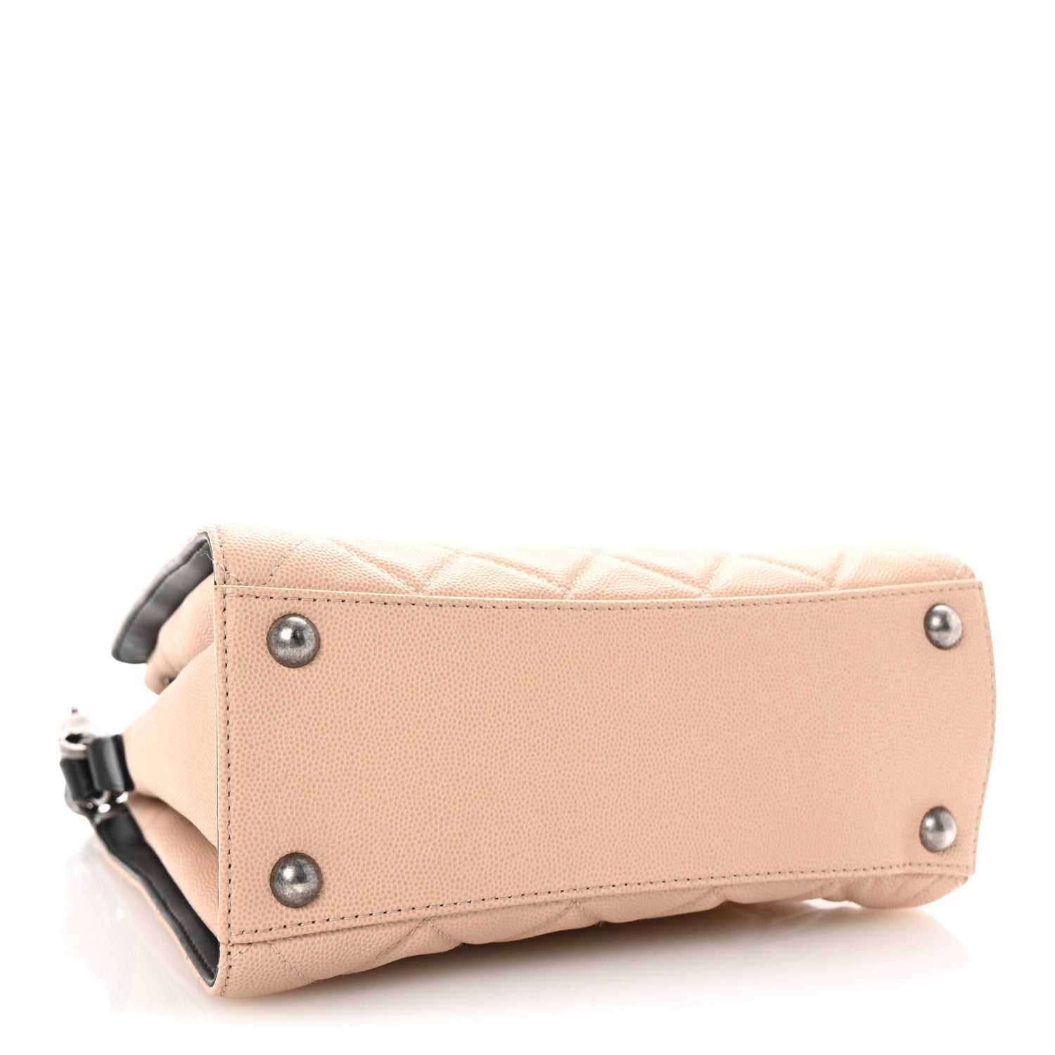 Chanel Caviar Quilted Small CC Bucket Bag Beige 4 of 10