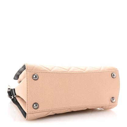 Chanel Caviar Quilted Small CC Bucket Bag Beige 4 of 10