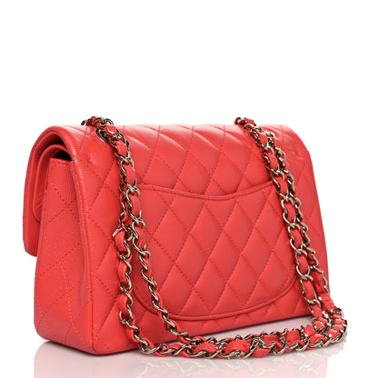 Chanel Caviar Quilted Small Double Flap Coral 3 of 11