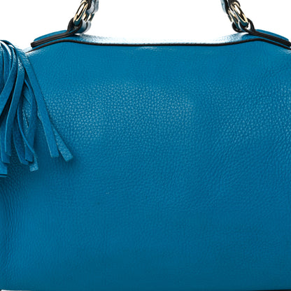 Gucci Calfskin Medium Soho Boston Riviera Blue 8 of 14