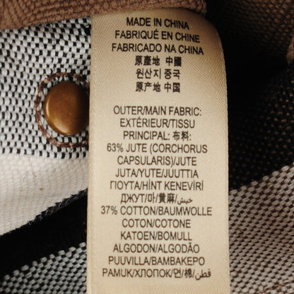Burberry Canvas Mega Check Medium Tottenham Brit Tote Saddle Brown 9 of 9