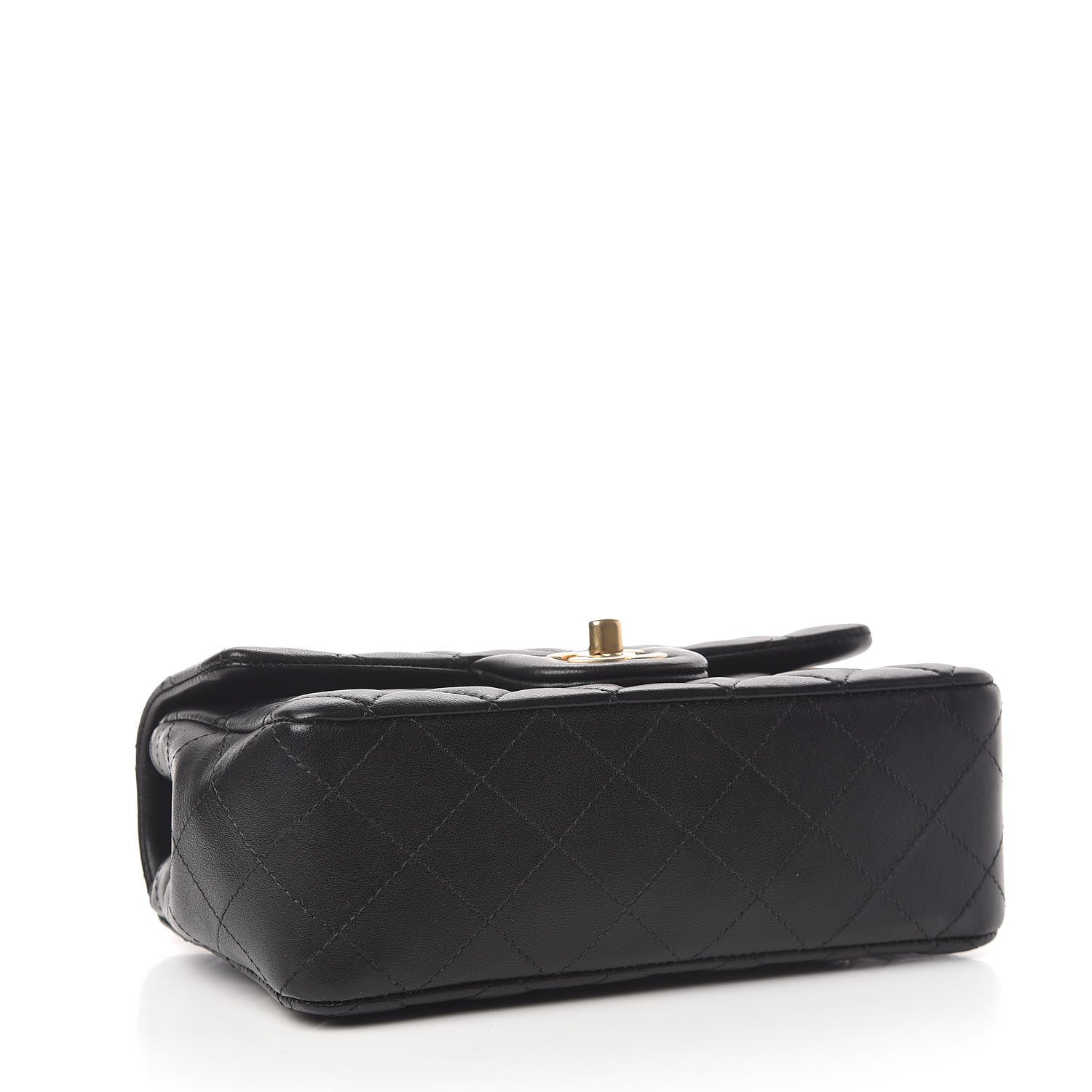Chanel Lambskin Quilted Mini Rectangular Flap Black 4 of 11