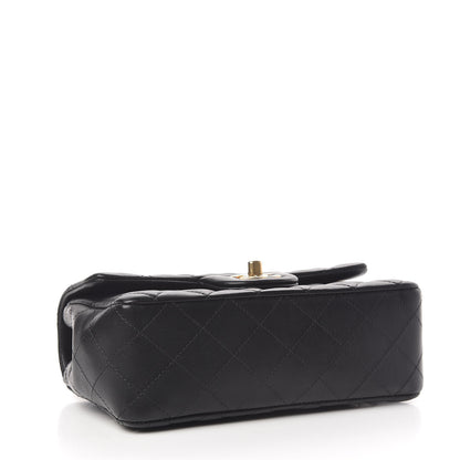 Chanel Lambskin Quilted Mini Rectangular Flap Black 4 of 11