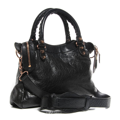 Balenciaga Agneau Giant 12 Rose Gold Hardware Town Black 3 of 12