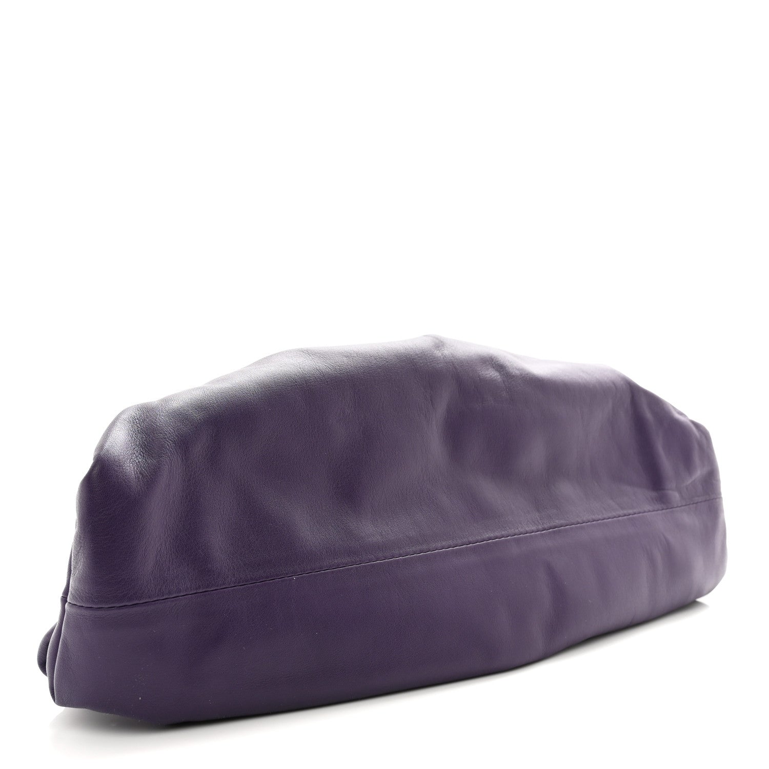 Bottega Veneta Smooth Butter Calf The Pouch Oversized Clutch Raisin 4 of 12