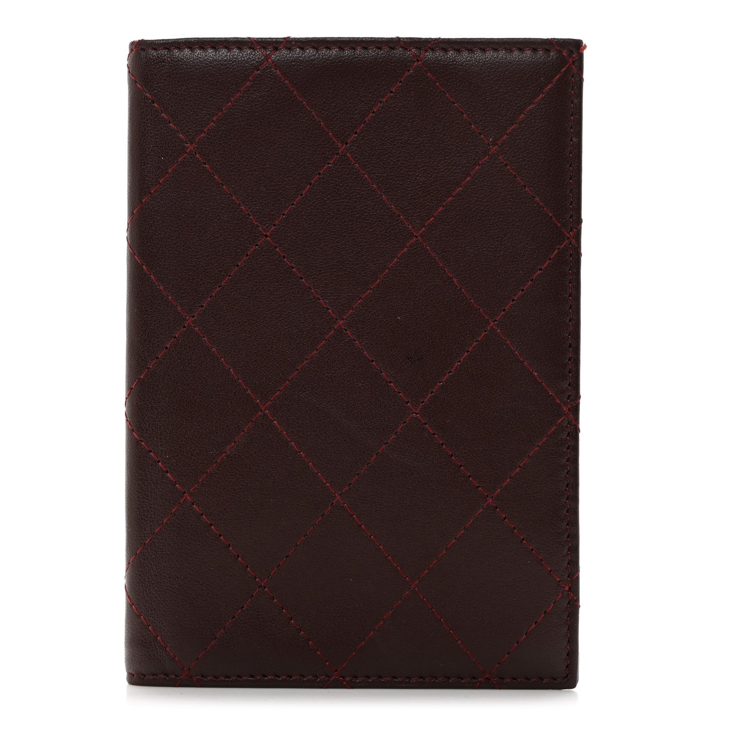Chanel Travel Wallet Passport Insert Burgundy 1 of 6