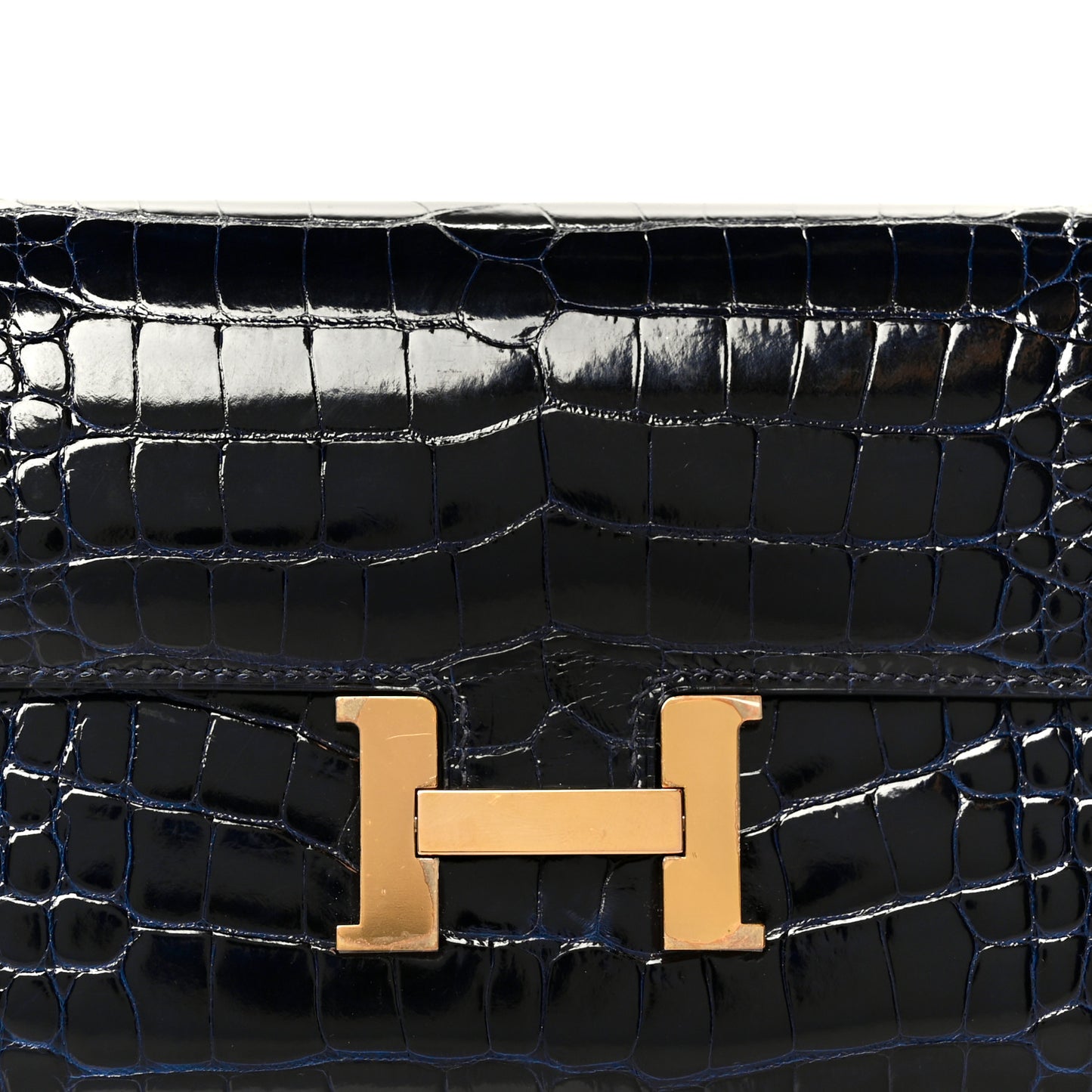 Shiny Alligator Constance Long Wallet