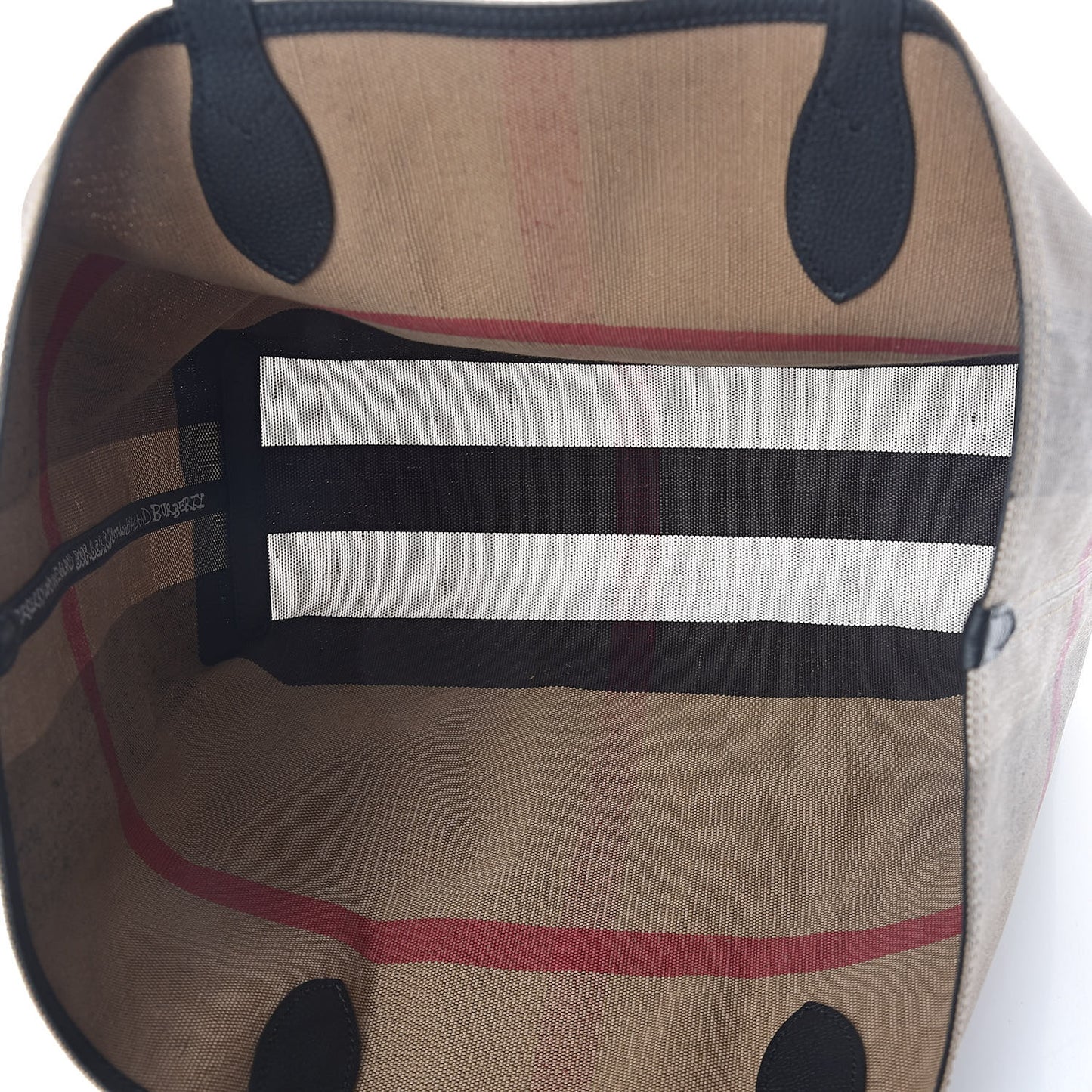 Coated Canvas Mega Check Medium Doodle Tote Black