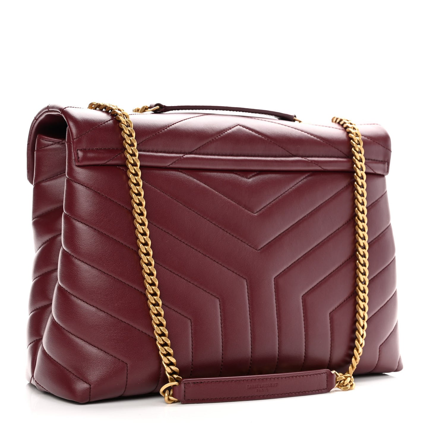 Calfskin Y Quilted Monogram Medium Loulou Chain Satchel Palissandre