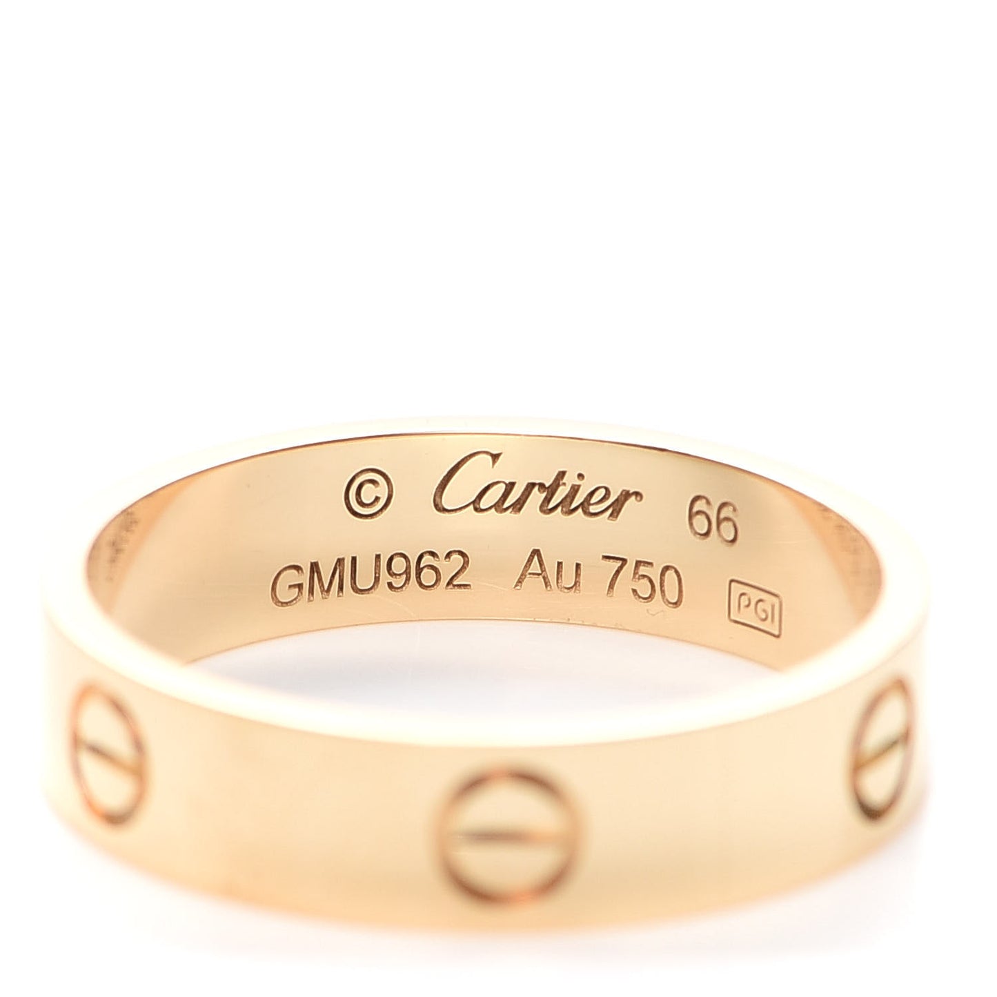 18K Yellow Gold 5.5mm LOVE Ring 66 11.5