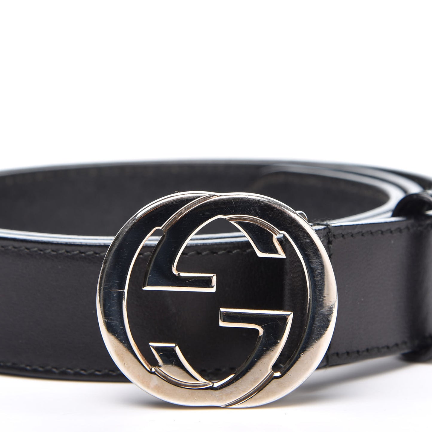 Calfskin Interlocking G Belt 80 32 Black
