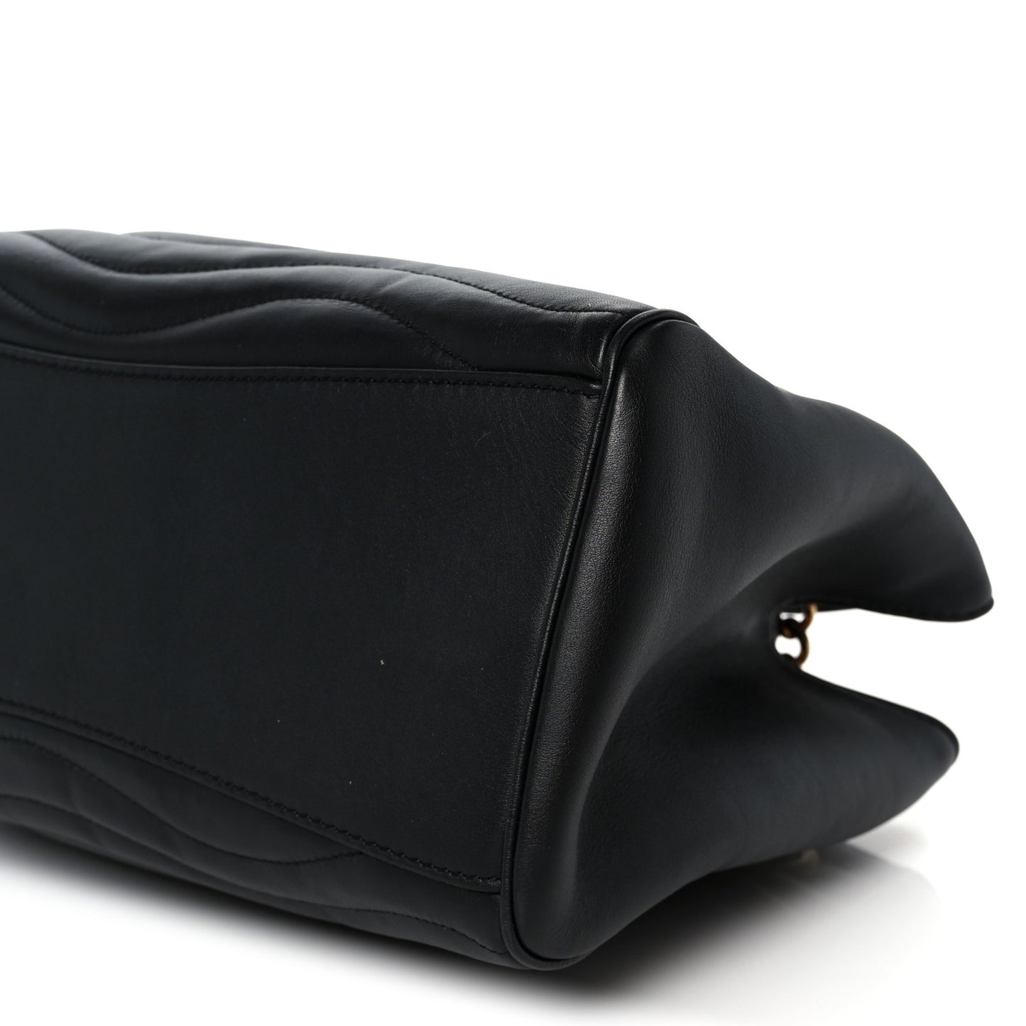 Calfskin New Wave Chain Tote Black