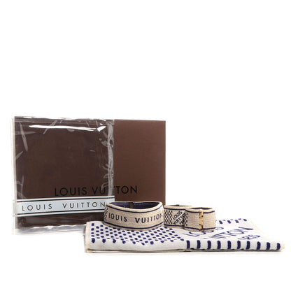 Louis Vuitton Damier Azur Headband Sweatband Towel Gym Set 3 of 11