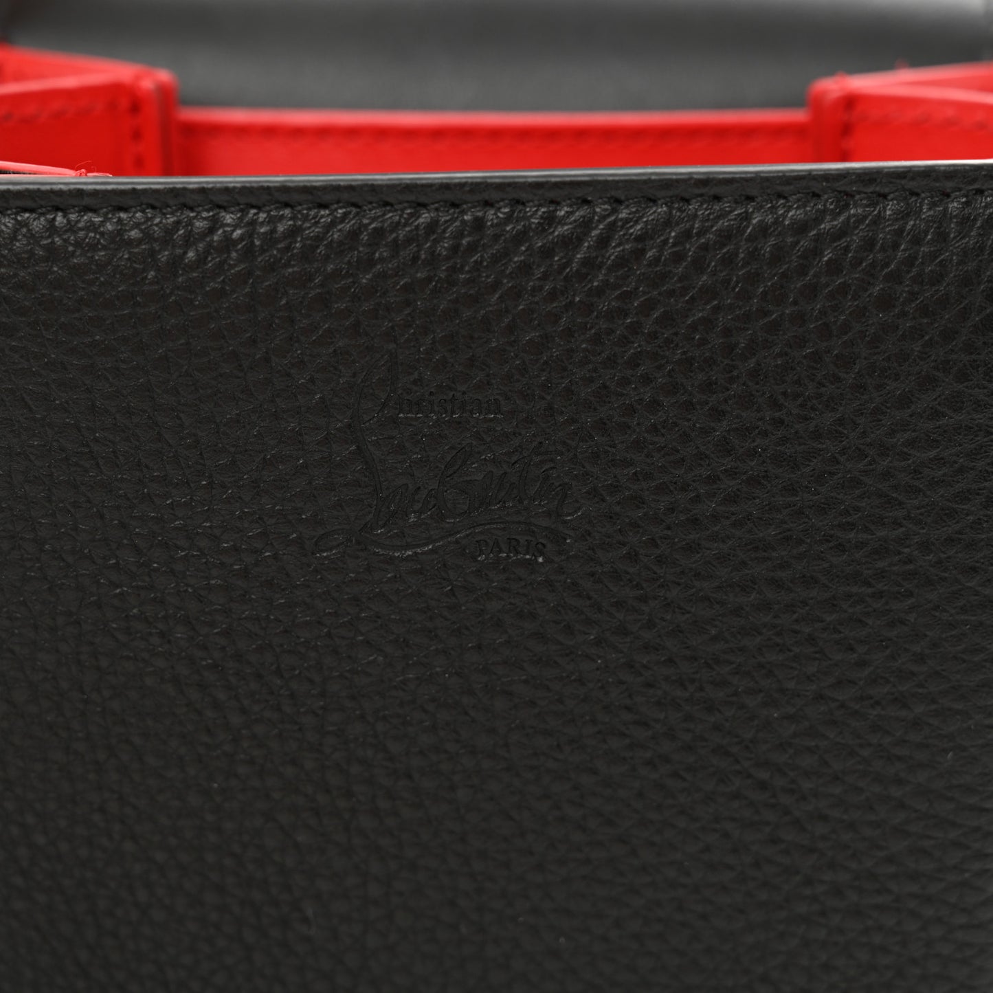 Calfskin Spikes Loubinthesky Paloma Crossbody Phone Case Black Multicolor