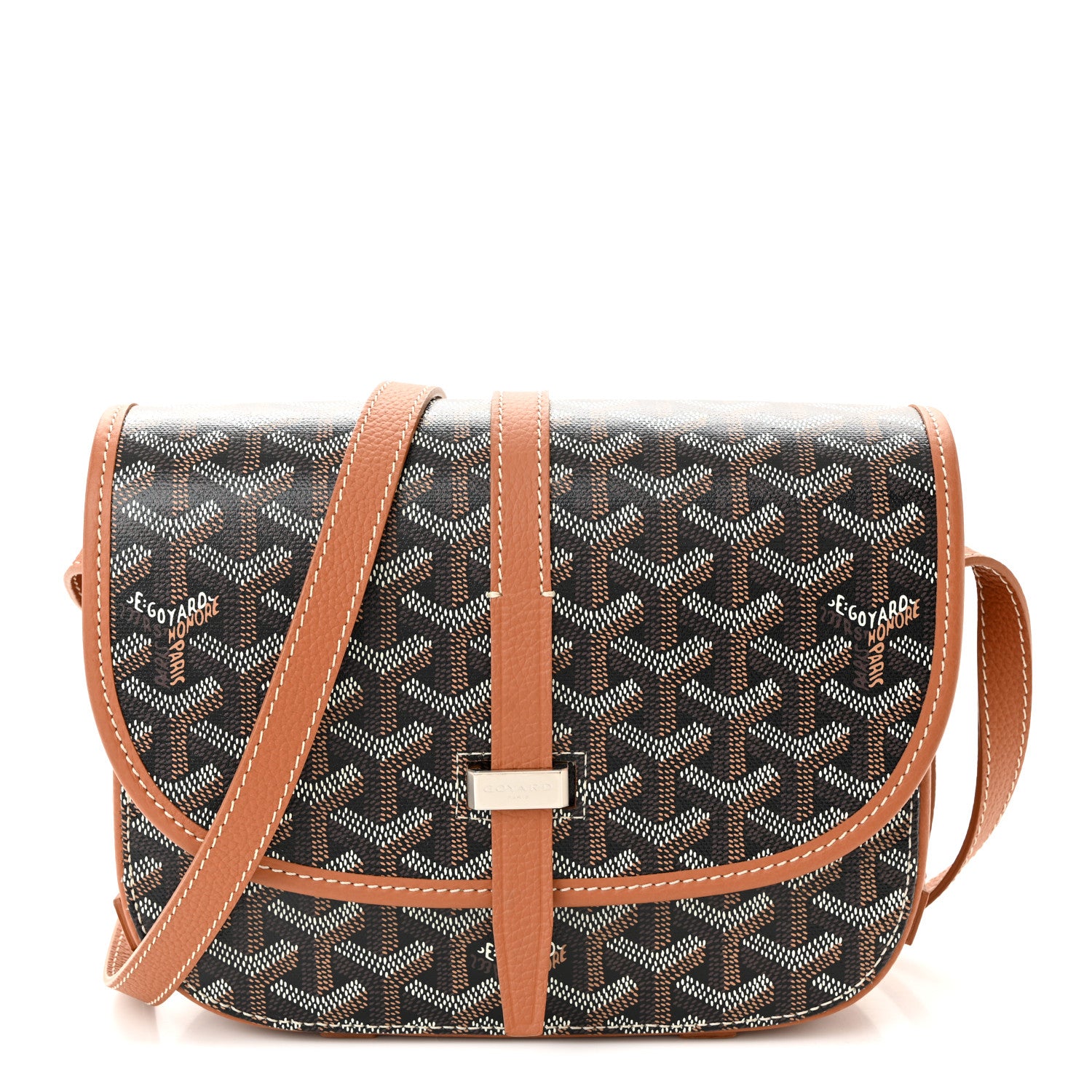 Goyard Goyardine Belvedere II PM Messenger Bag Black Gold 1 of 9