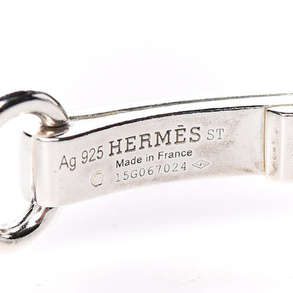 Hermes Sterling Silver Mors De Bride Bib Necklace 5 of 7