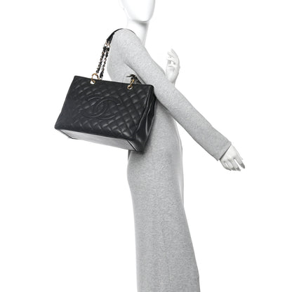 Chanel Caviar Quilted Grand Shopping Tote GST Black 2 of 11