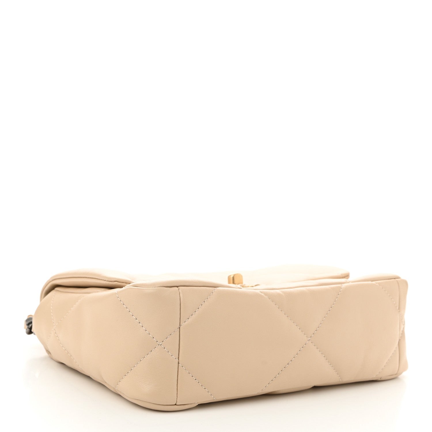 Chanel Lambskin Quilted Medium Chanel 19 Flap Beige 4 of 11