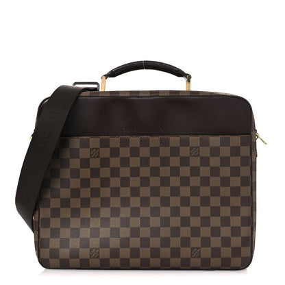 Louis Vuitton Damier Ebene Porte Ordinateur Sabana Computer Case 1 of 14